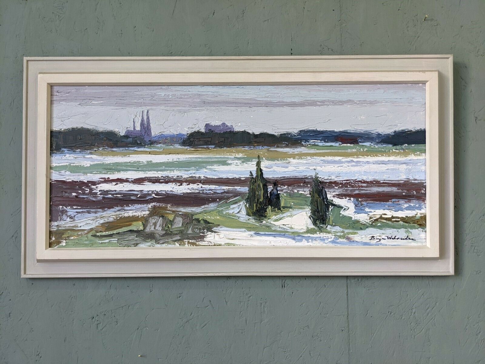 Planes Oil Painting, Mid 20th Century