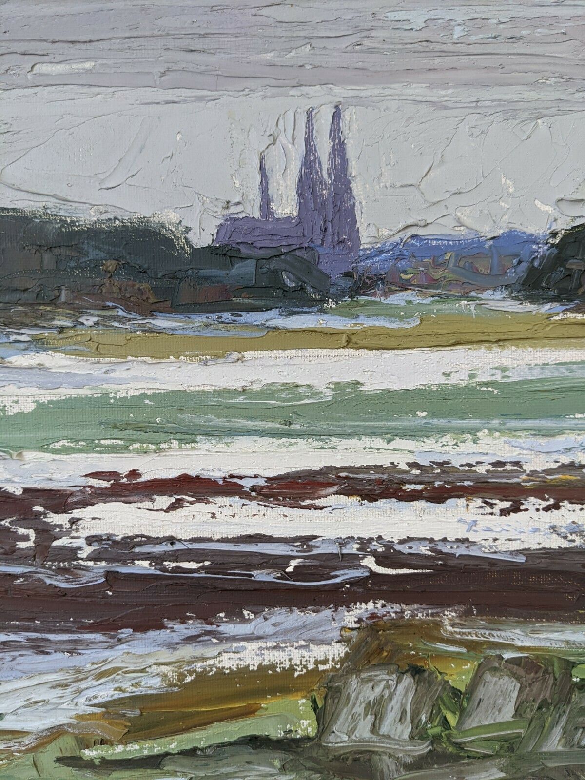 photo furniture Planes Oil Painting, Mid 20th Century