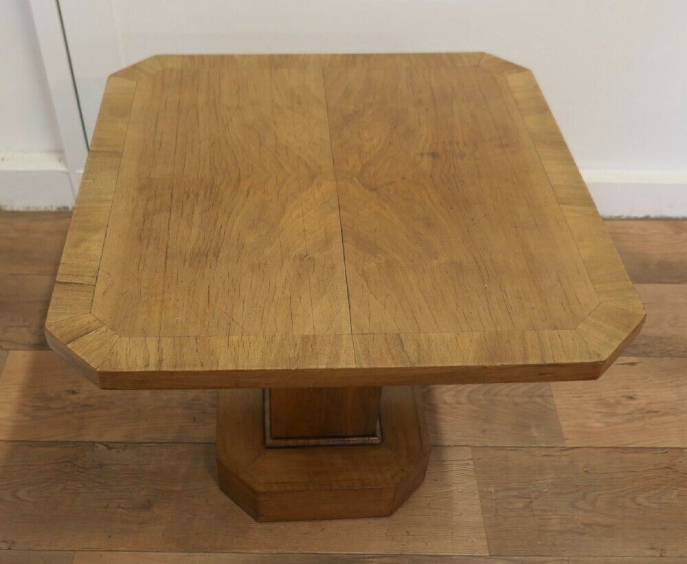 Odeon Style Art Deco Maple Coffee Table photo vintage