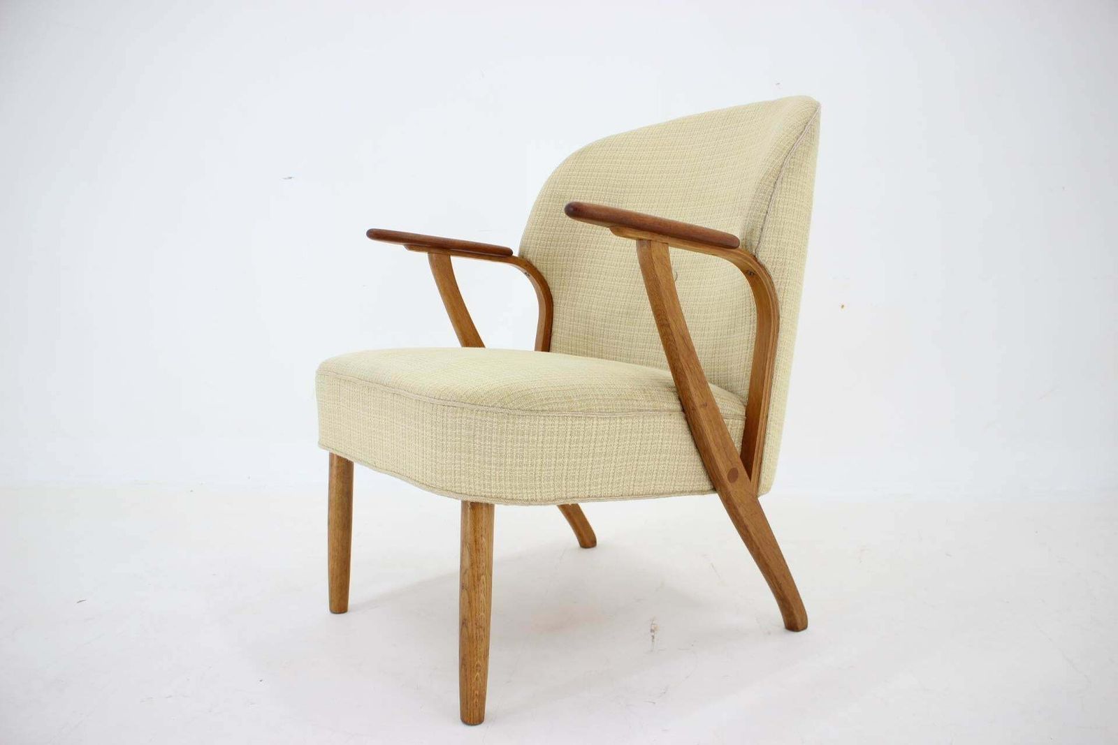 1950s Chresten Findahl Brodersen Armchair In Oak, Denmark photo vinterior