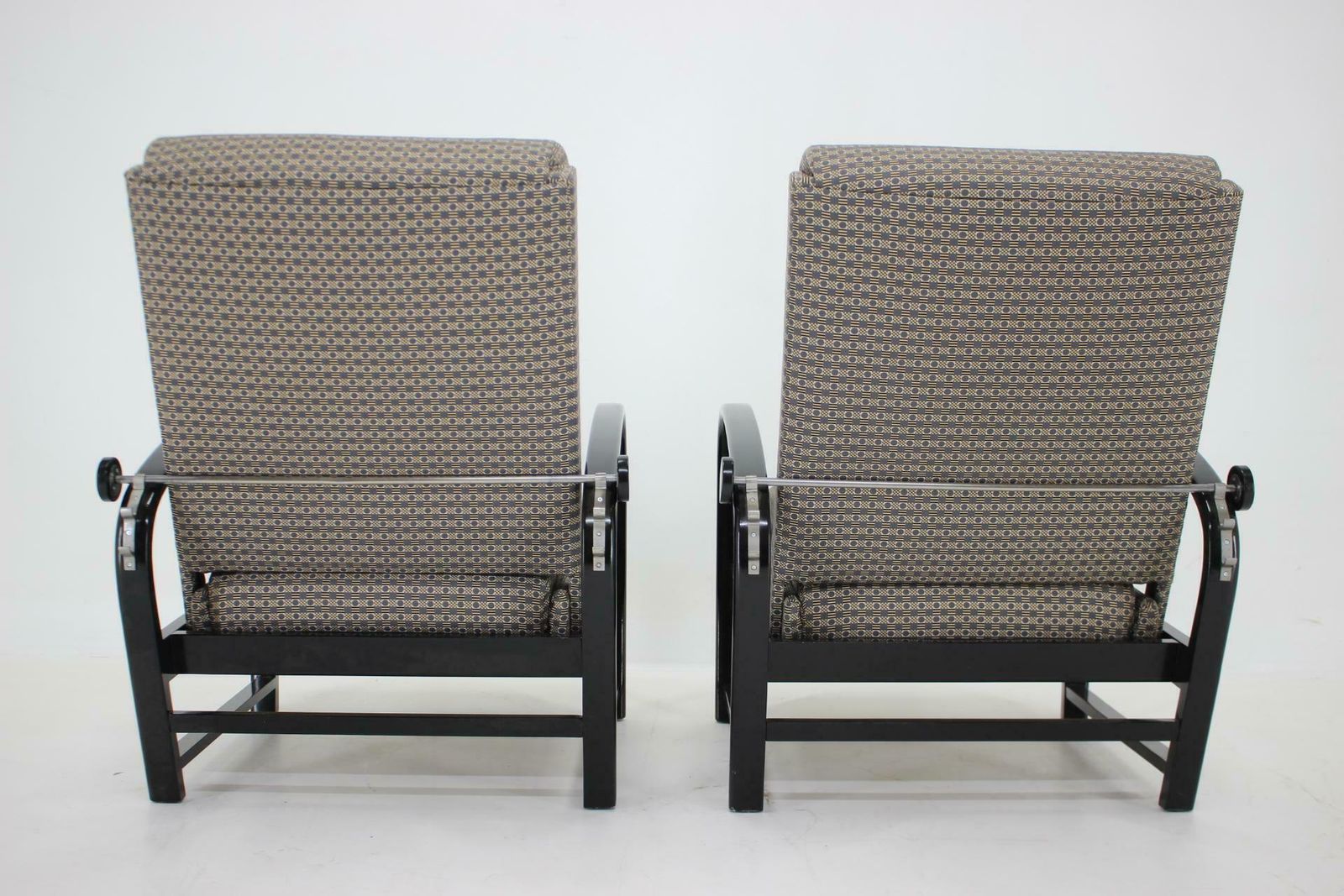 3804.0 1940s Pair Of Kropacek Kozelka Adjustable Armchairs Czechoslovakia photo