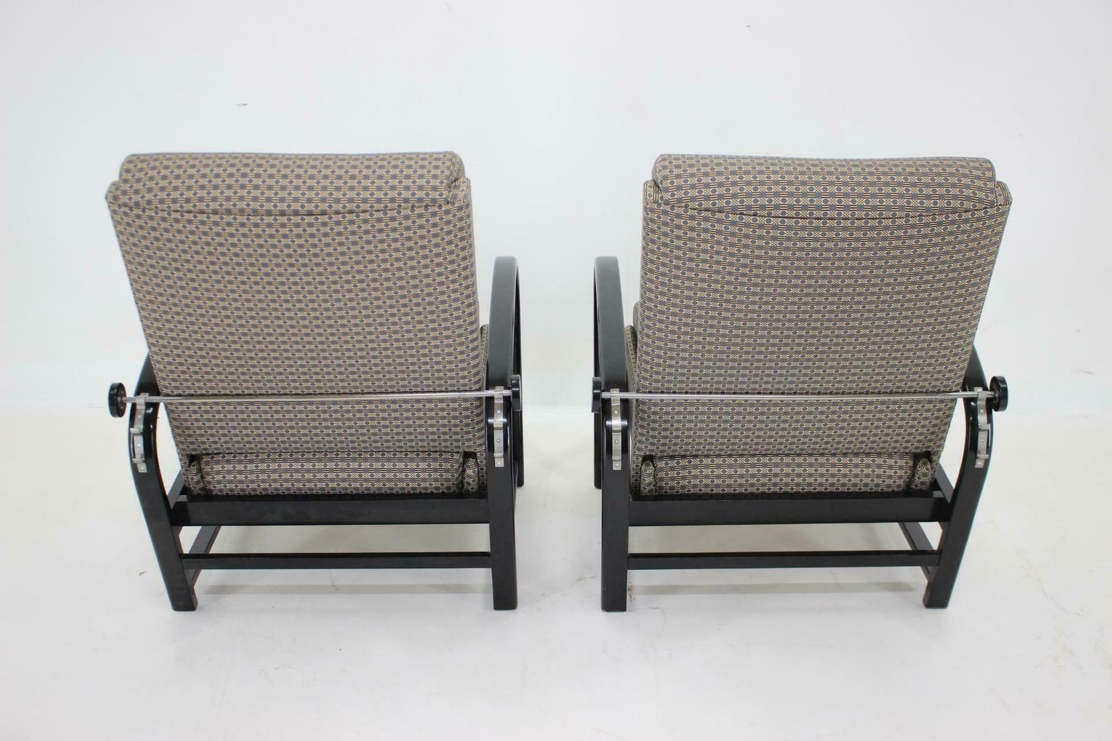 photo vinterior 1940s Pair Of Kropacek Kozelka Adjustable Armchairs Czechoslovakia