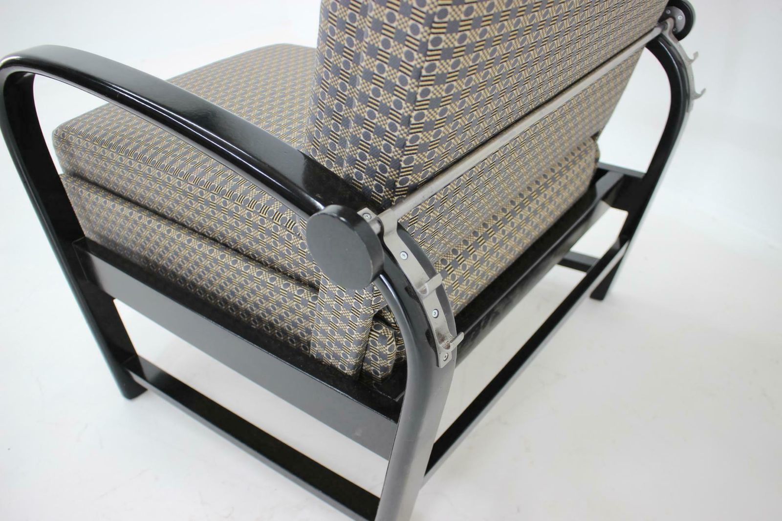 photo vintage 1940s Kropacek Kozelka Adjustable Armchair, Czechoslovakia