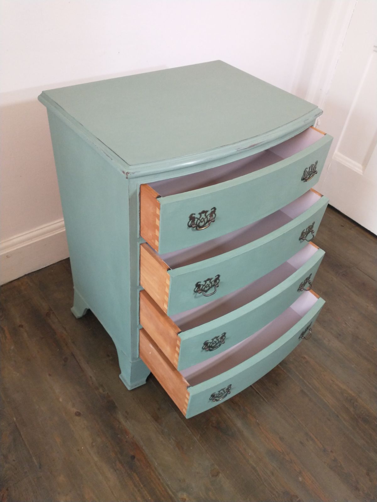 Painted Georgian Style Chest Of Drawers photo 325.0