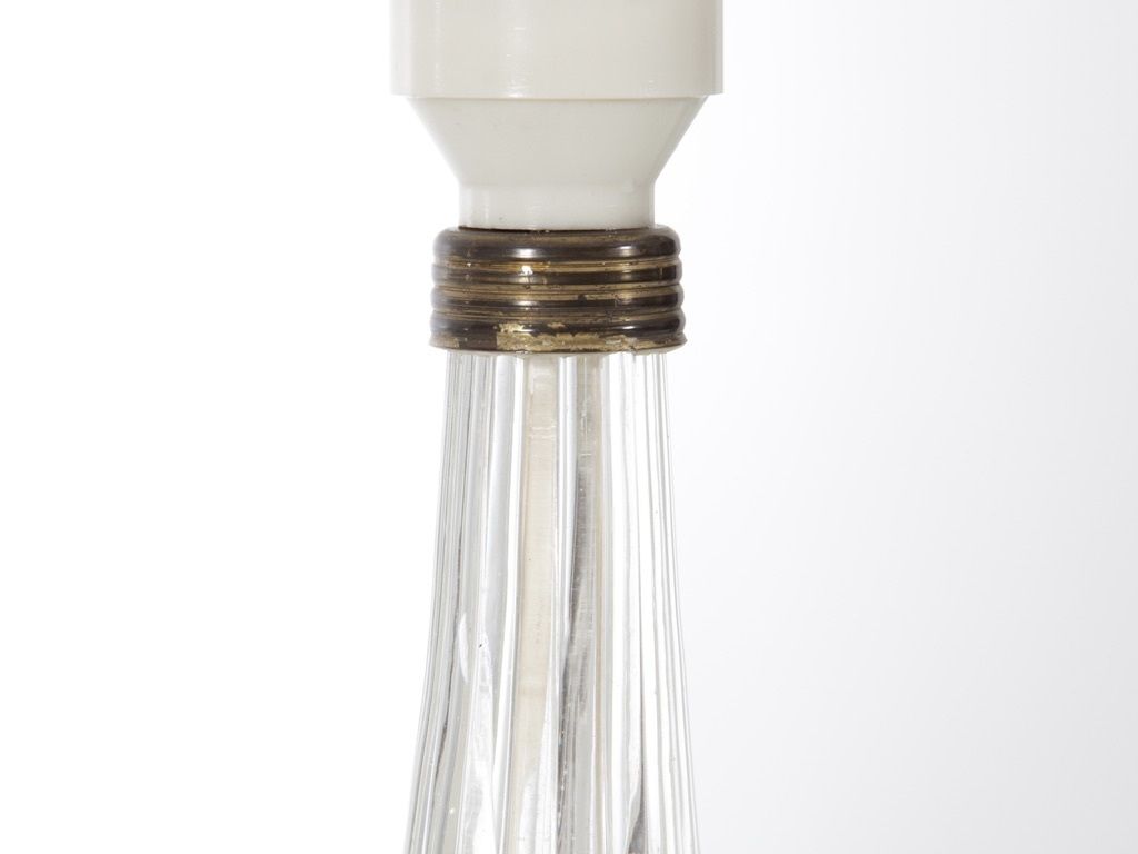 Mid Century Modern Scandinavian Pair Of Little Crystal Table Lamps By Carl Fagerlund photo Lighting