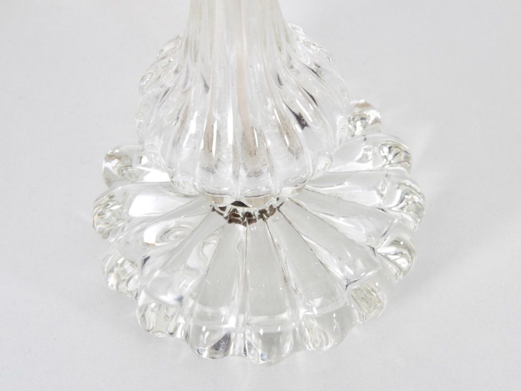 Mid Century Modern Scandinavian Pair Of Little Crystal Table Lamps By Carl Fagerlund photo vinterior