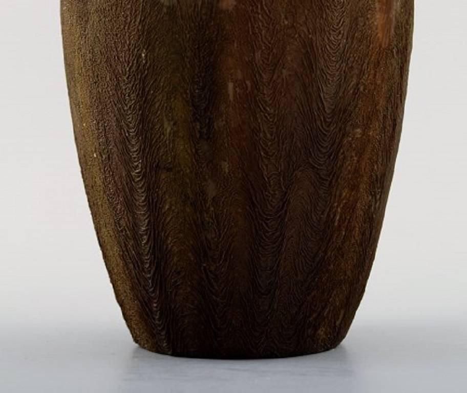 Søren Kongstrand & Jens Petersen Style, Ceramic Vase, Glaze In Brown Shades photo 285.0