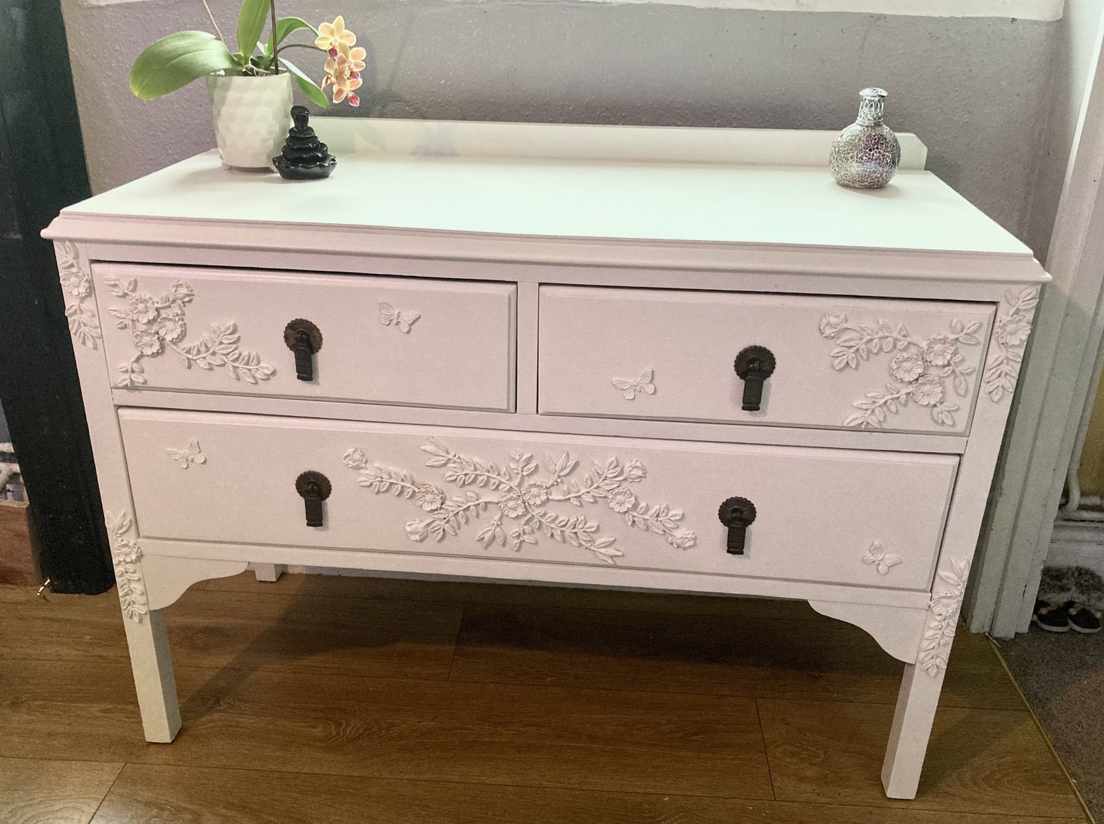 Beautiful Bespoke Hand Decorated Dresser Drawers photo buy