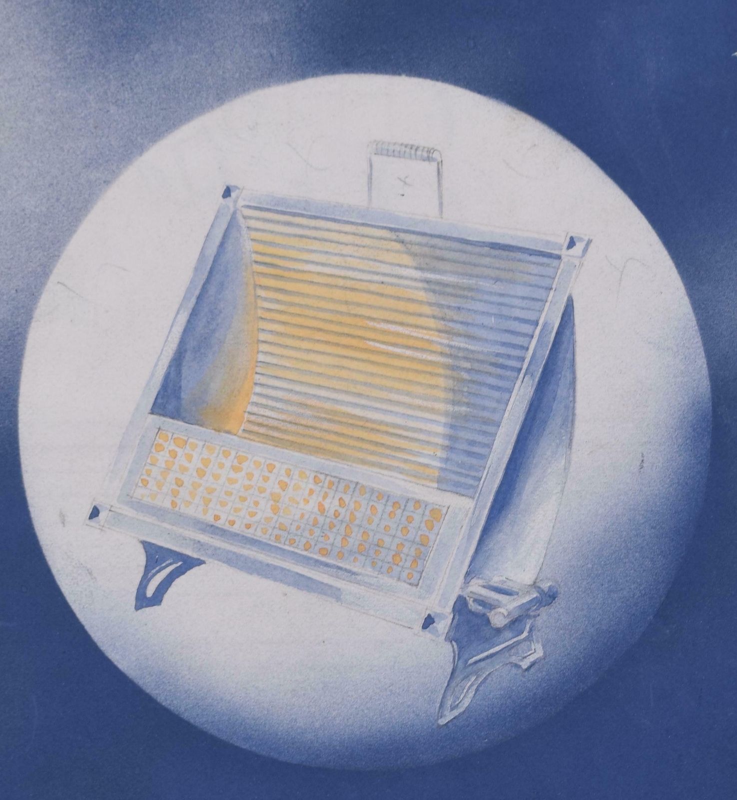 Nocturne Portable Gas Heater Brochure Painted Art Deco Design By Brownbridge photo furniture