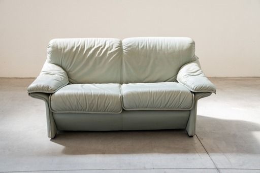 photo vinterior Complete Living Room In Light Blue Faux Leather Fd Salotti