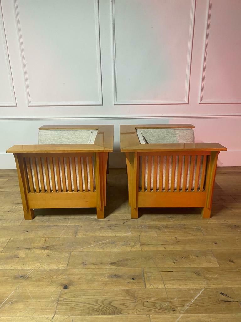 Pair Of French Mid Century Modern Armchairs photo for sale