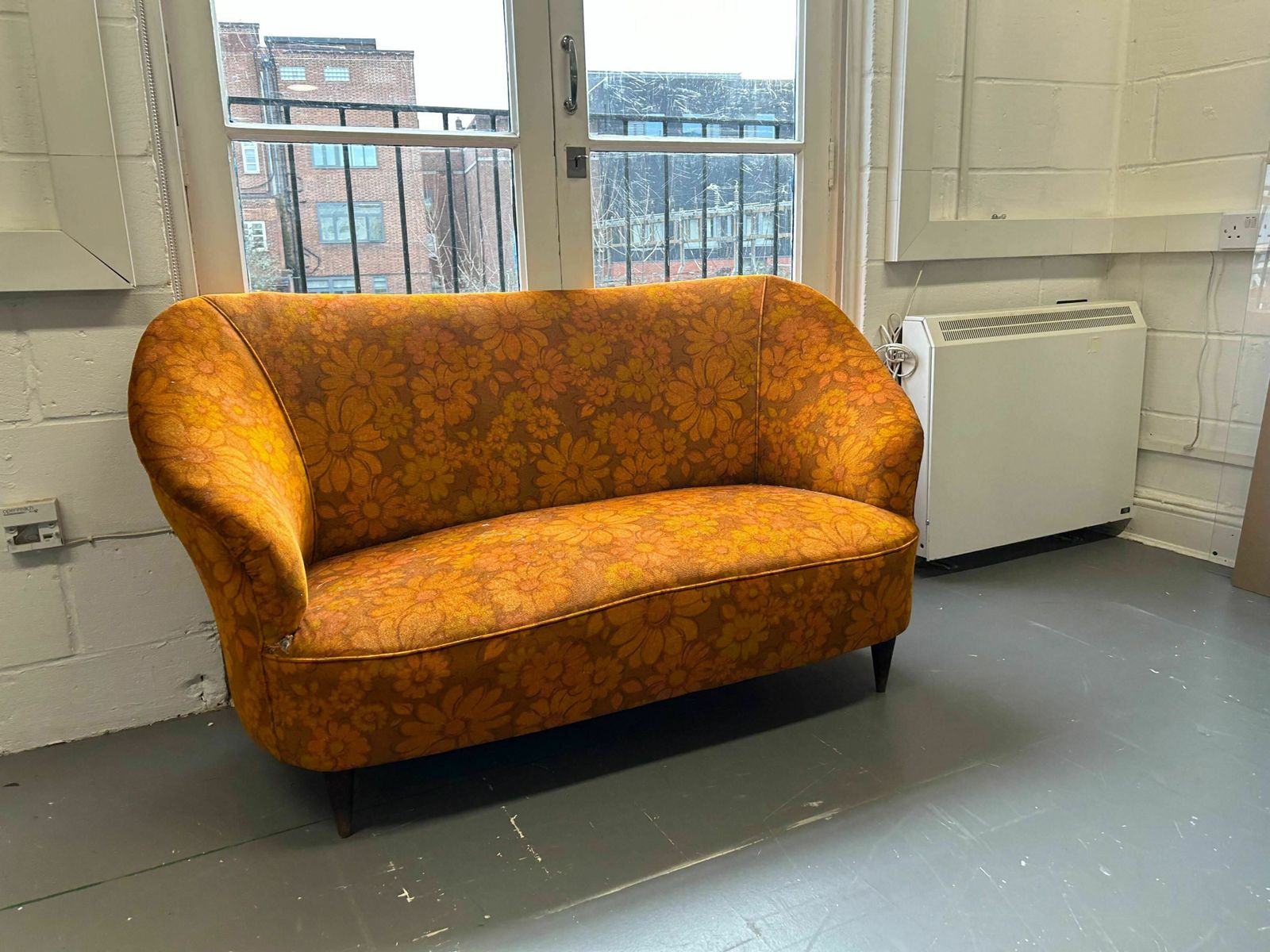 Vintage Sofa In The Gio Ponti Style photo for sale