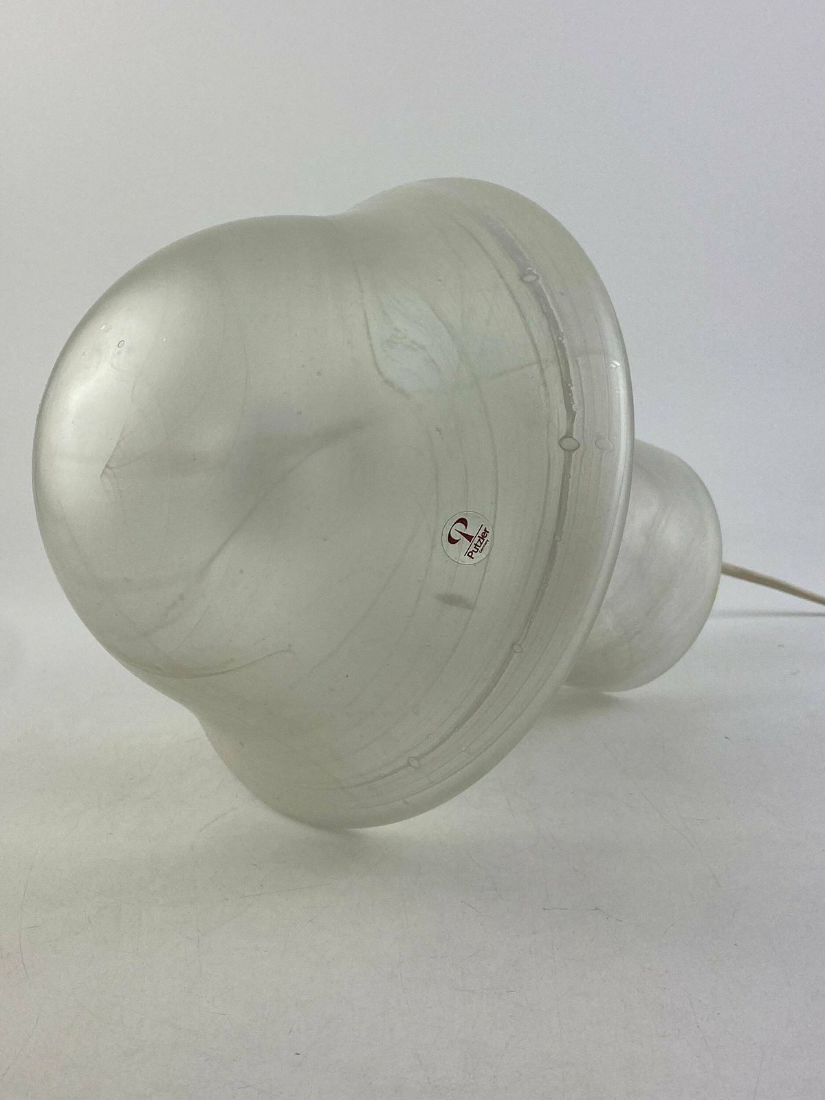 Witte Glazen Paddenstoellamp Van Peill & Putzler, 1970 photo 332.0