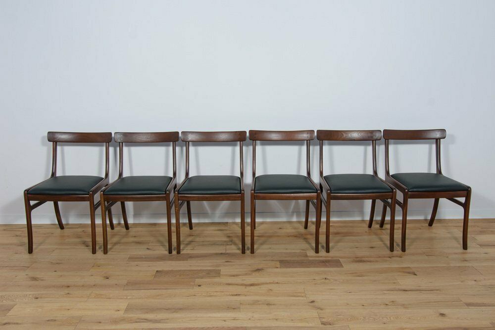 Danish Rungstedlund Chairs By O. Wanscher For Poul Jeppesen Møbelfabrik 1960s Set Of 6 photo for sale