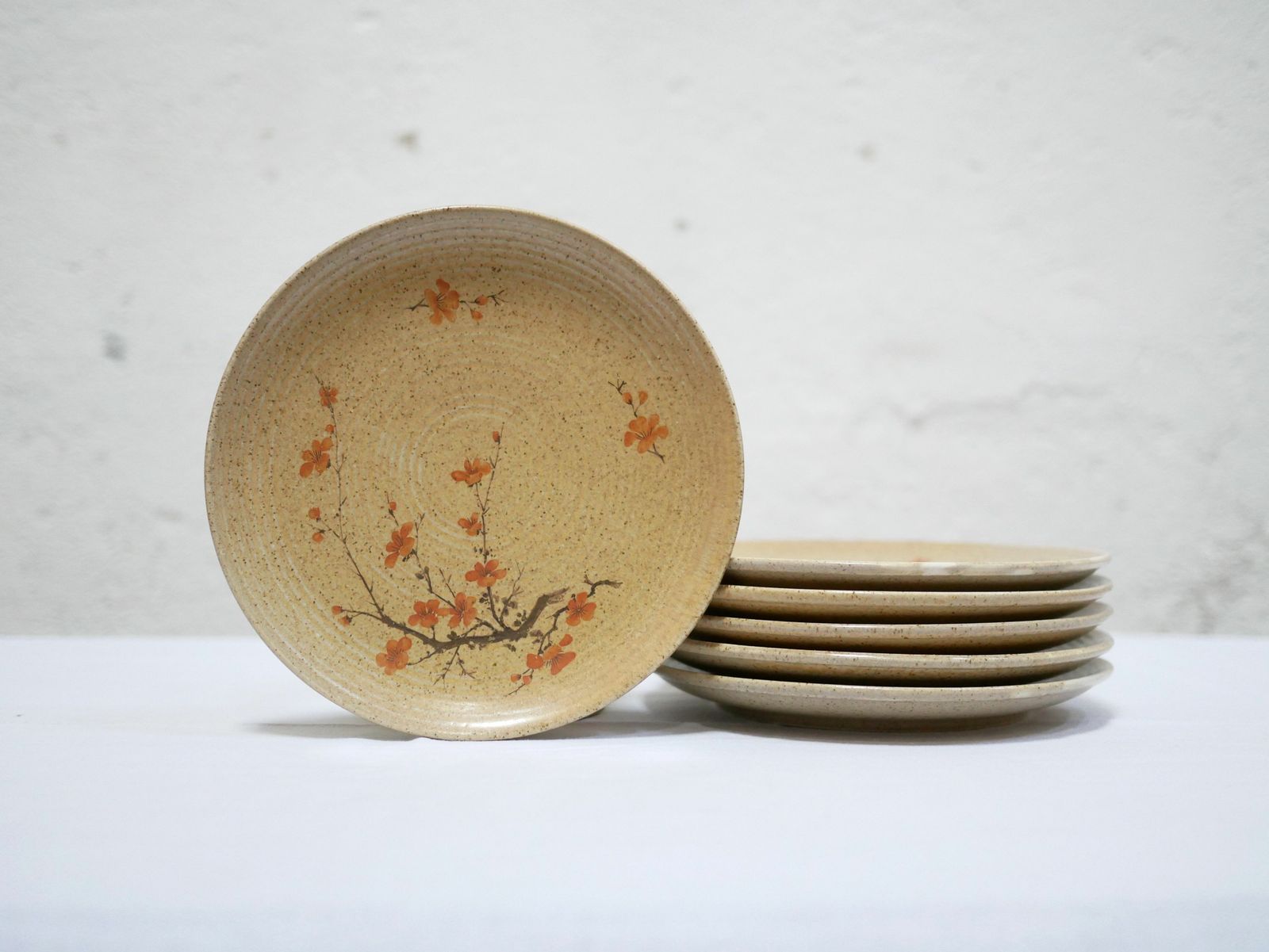 Series Of 6 Vintage Porcelain Dessert Plates By Maison Revol, France photo furniture