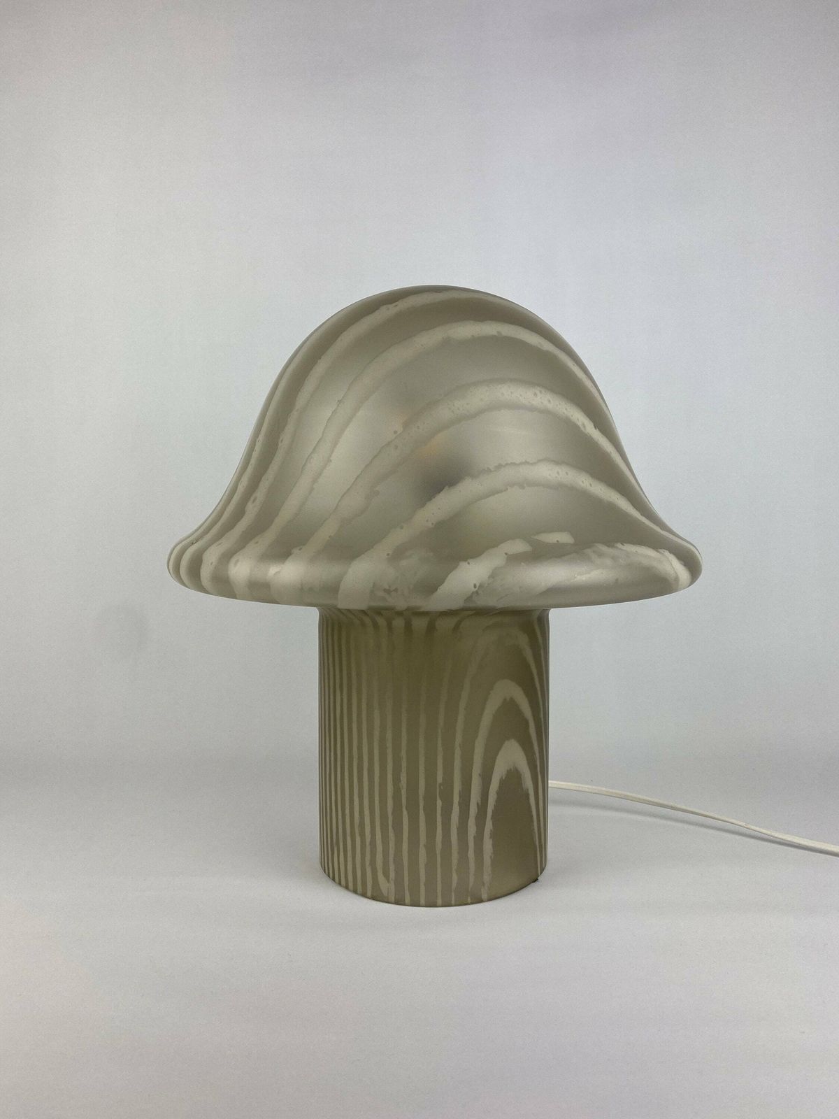 Large Smoked Glass Peill And Putzler Mushroom Table Lamp Xl 1970 photo furniture