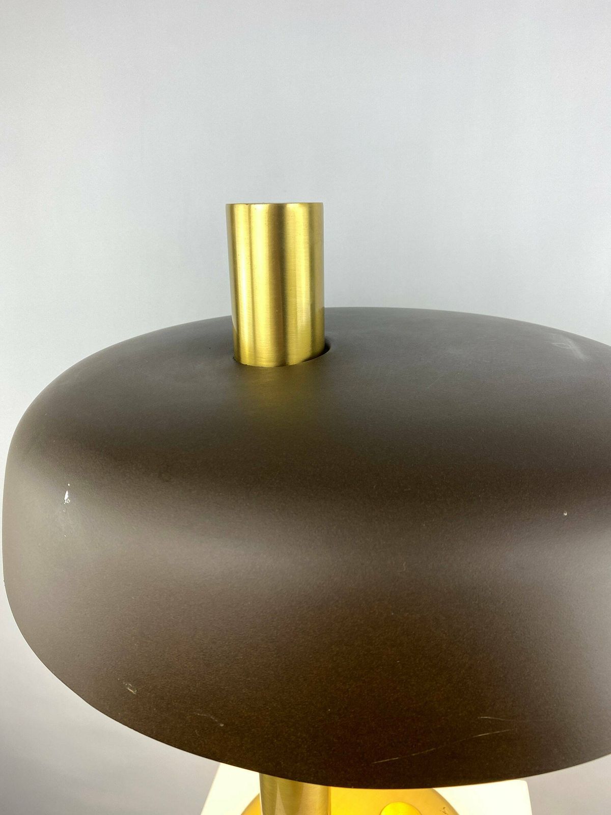Bruine En Gouden Bureaulamp 7603 Van Heinz F.W. Stahl Voor Hillebrand, Jaren 1970 photo buy