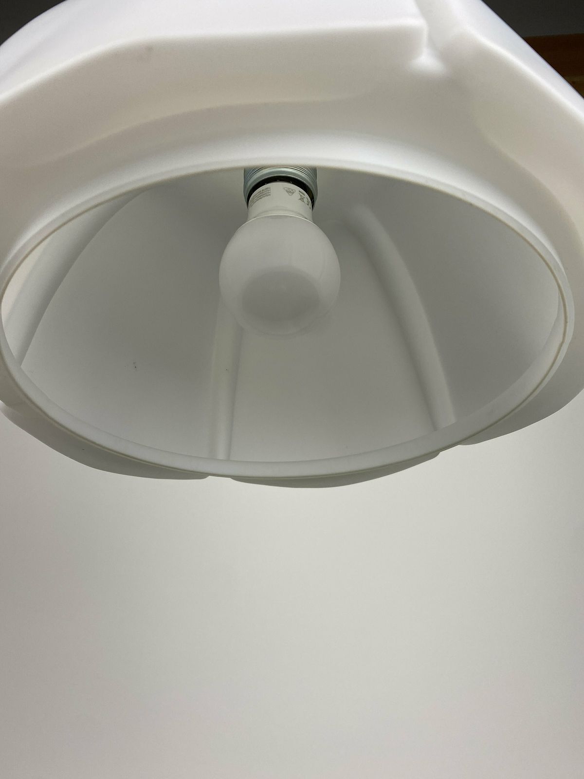 photo furniture White Flower Shaped Opaline Glass Pendant Light By Glashütte Limburg Medium
