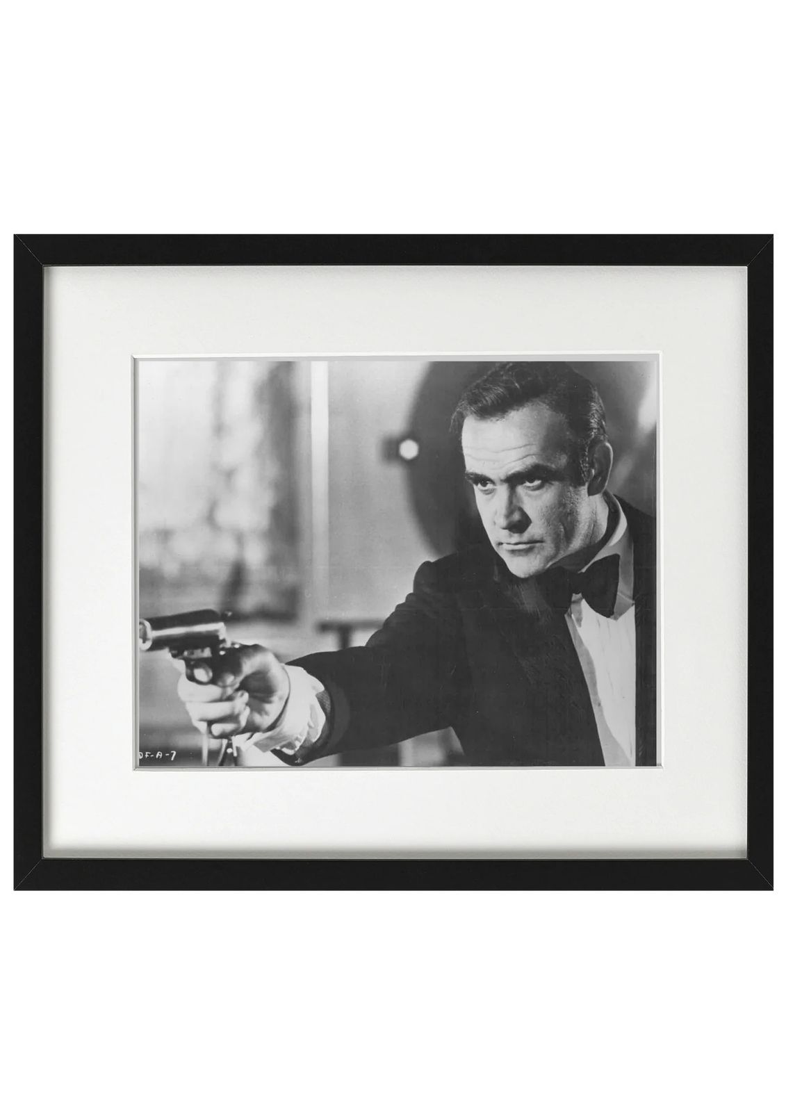 James Bond, Diamonds Are Forever Prints   James With Gun Landscape