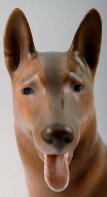 Royal Copenhagen. Number 3261. German Shepherd By Th. Madsen photo for sale
