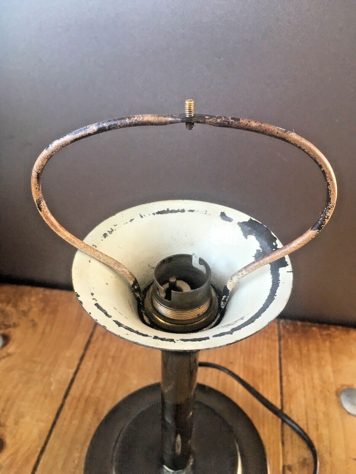 German Art Deco Bauhaus 1930's Mushroom Desk Lamp Space Age Light Not Working photo Lighting