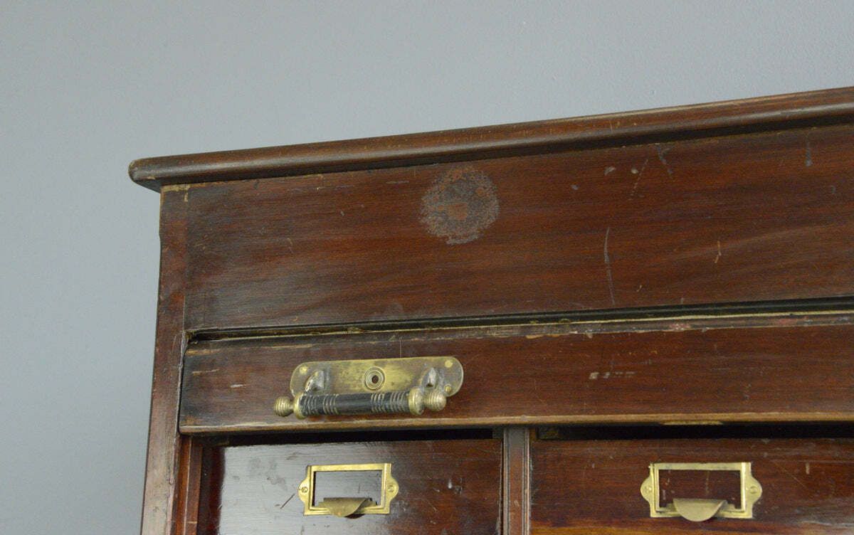 Furniture Early 20th Century Mahogany Solicitors Drawers photo