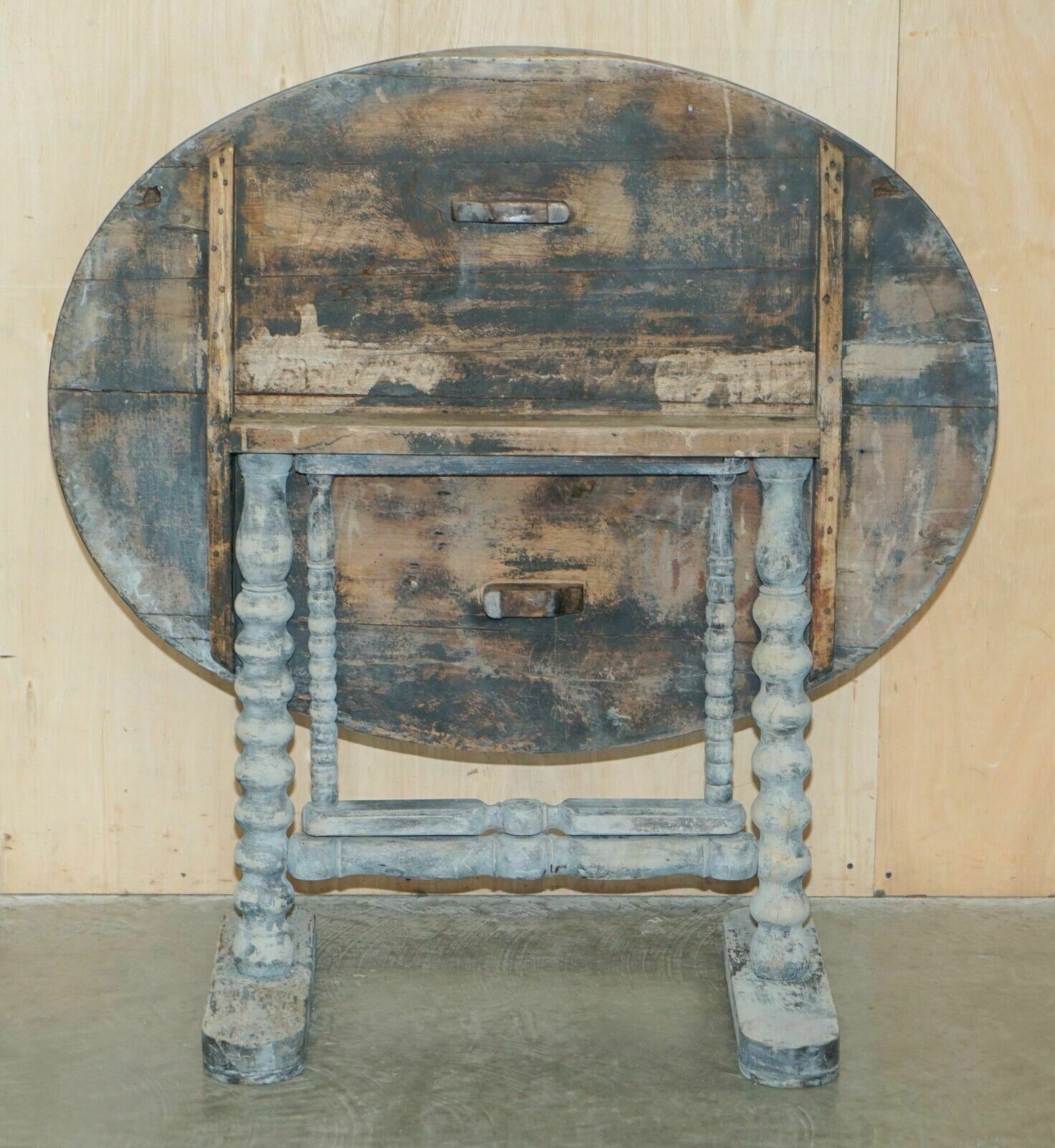 Antique 1820 French Vendange Champagne Wine Tasting Table Armorial Coat Of Arms photo Furniture