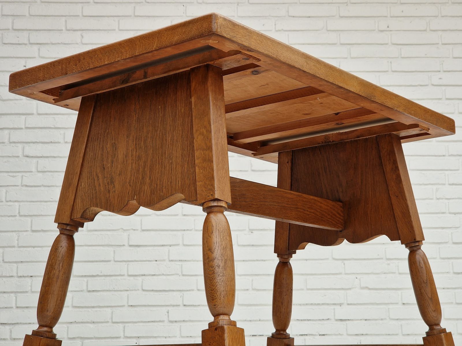 420.0 1950s, Danish Design, Oak Wood Coffee Table, Original Condition. photo