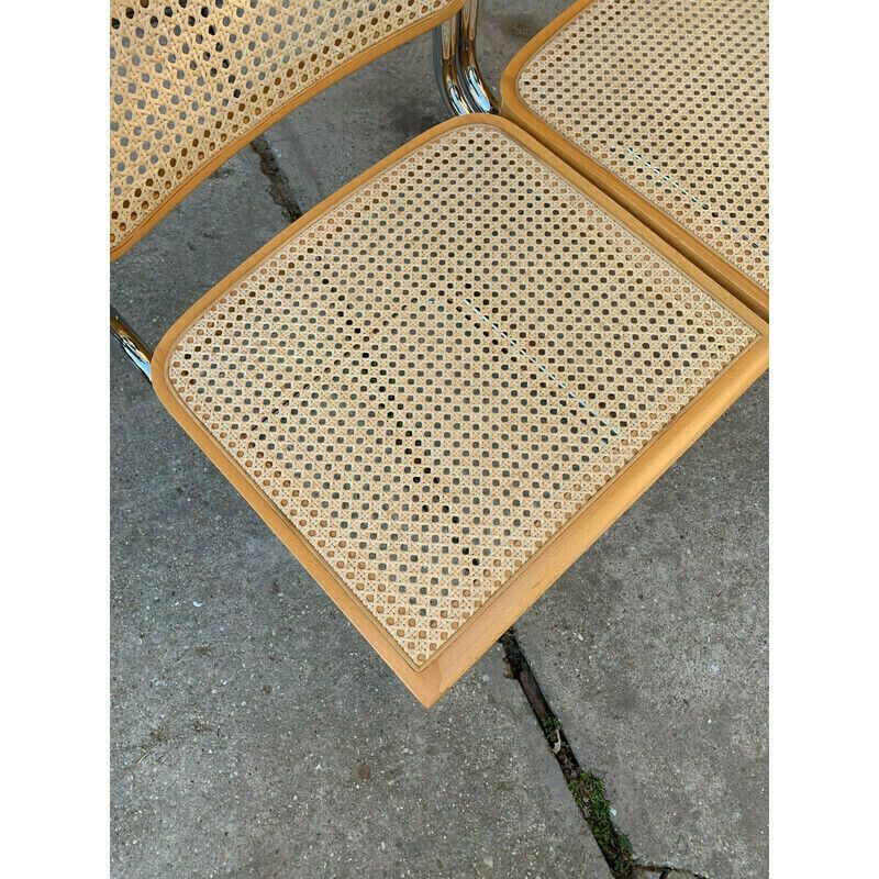 Pair Of Mid Century Cesca Chairs By Marcel Breuer photo buy