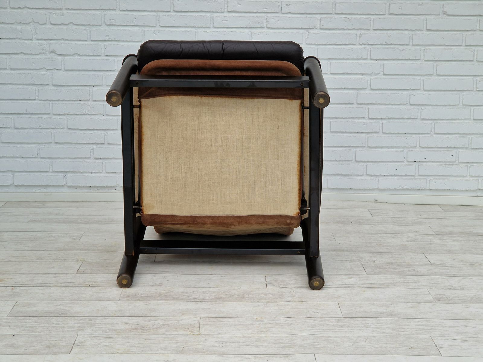 photo buy 1970s, Danish Design By Ebbe Gehl & Søren Nissen, Lounge Armchair, Original Good Condition.