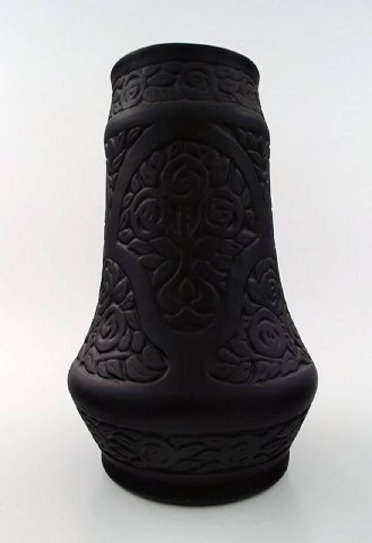 Hjorth / Ipsen's, Bornholm, Art Nouveau Art Pottery Vase In Bindesboll Style photo furniture