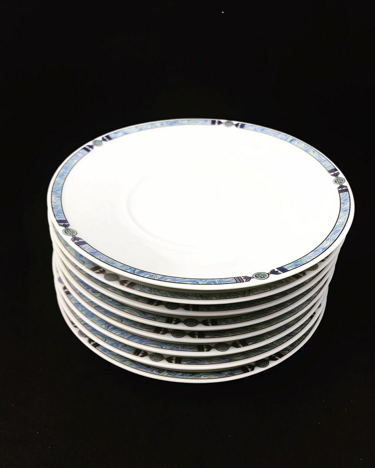 Saucers Limoges Orion Pattern Medard De Noblat 8 Replacement 15 Cm /5.9 Inches Diameter Small Soup Plate Pasta Plate Wedding Gift Gold Rim photo furniture