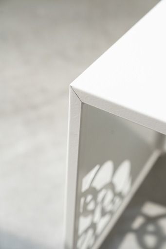 Coffee Tables In White Lacquered Iron, With Circular Laser Cut Engravings, Set Of 2, 2013s photo buy