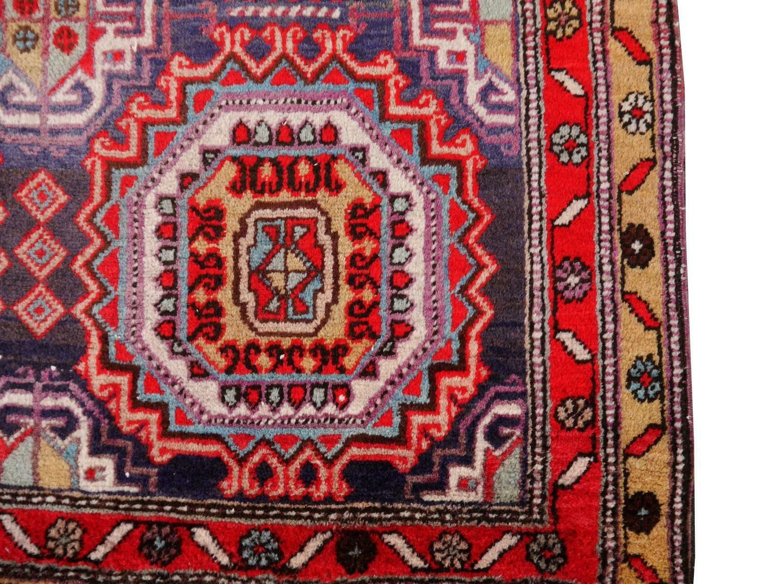 2459.0 Loper Kaukasisch Tapijt Vintage Azeri Turkmeens Design Djoharian Collection photo