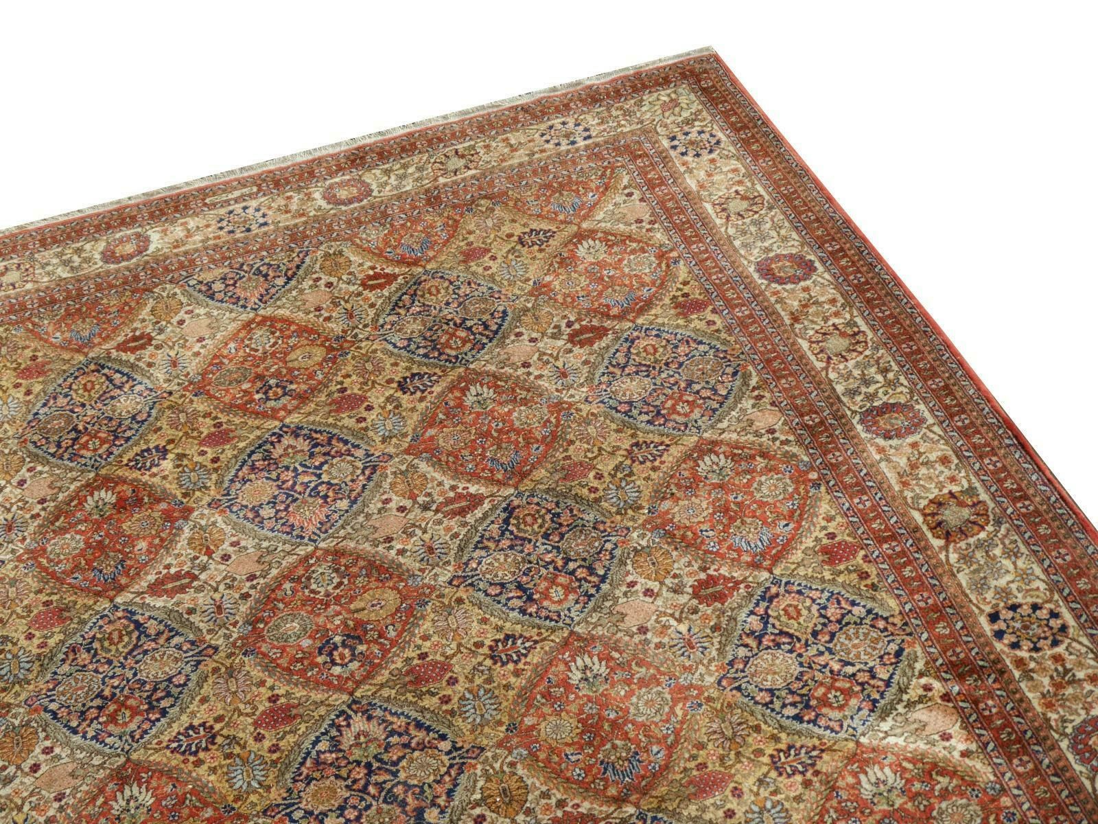 Kerman Style European Hand Knotted Rug 13 X 10 Ft Djoharian Collection photo for sale