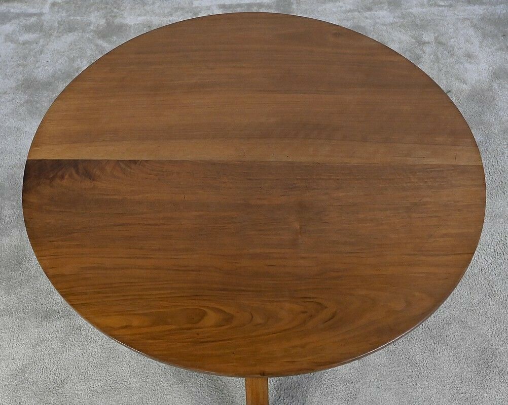 Tripod Pedestal Table In Solid Walnut, Restoration Period, Early 19th Century photo Furniture