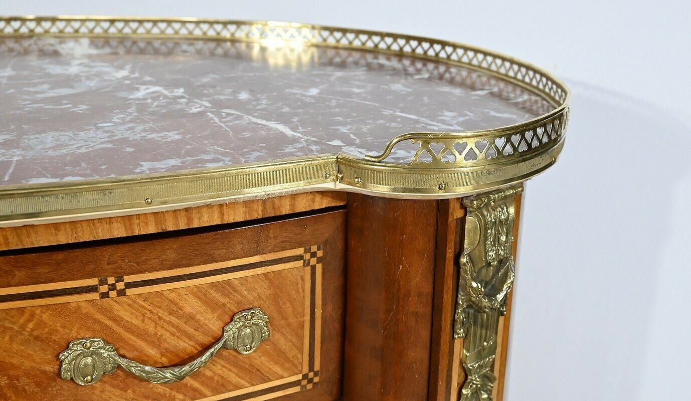 Chest Of Drawers In Precious Wood, Transition Louis XIV Louis XV Style – Late 19th Century photo buy