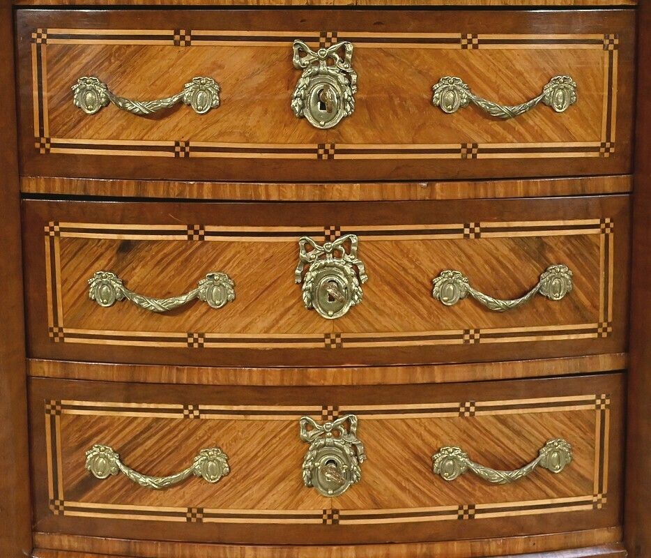 photo for sale Chest Of Drawers In Precious Wood, Transition Louis XIV Louis XV Style – Late 19th Century