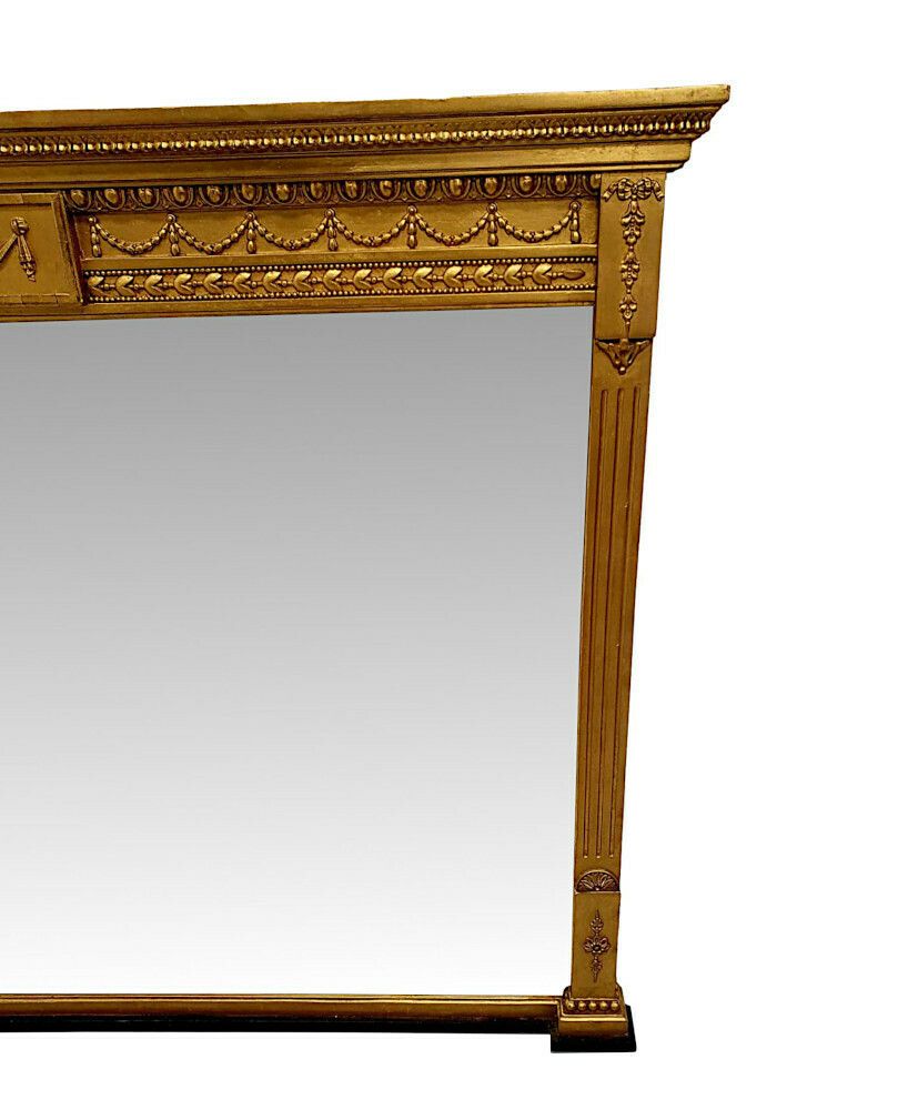 A Fabulous Edwardian Hall Or Overmantle Mirror After Adams photo furniture