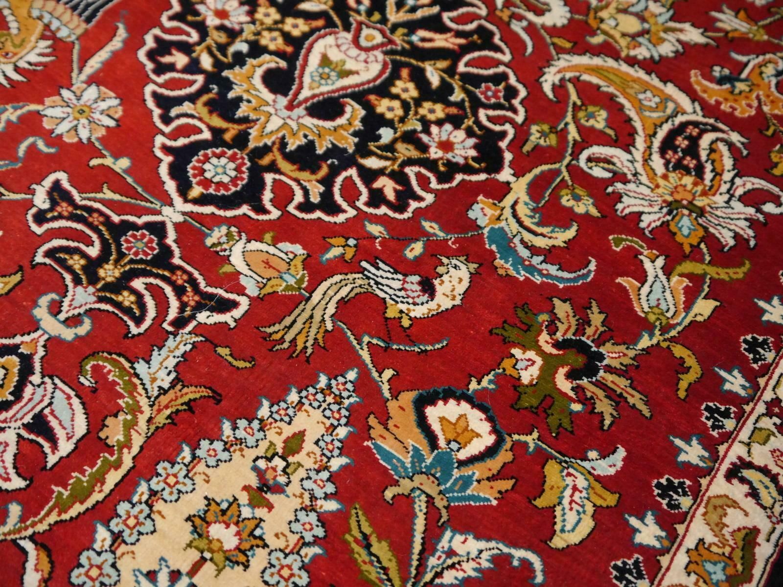 Pure Silk Hereke Ozipek Turkish Rug Signed photo furniture