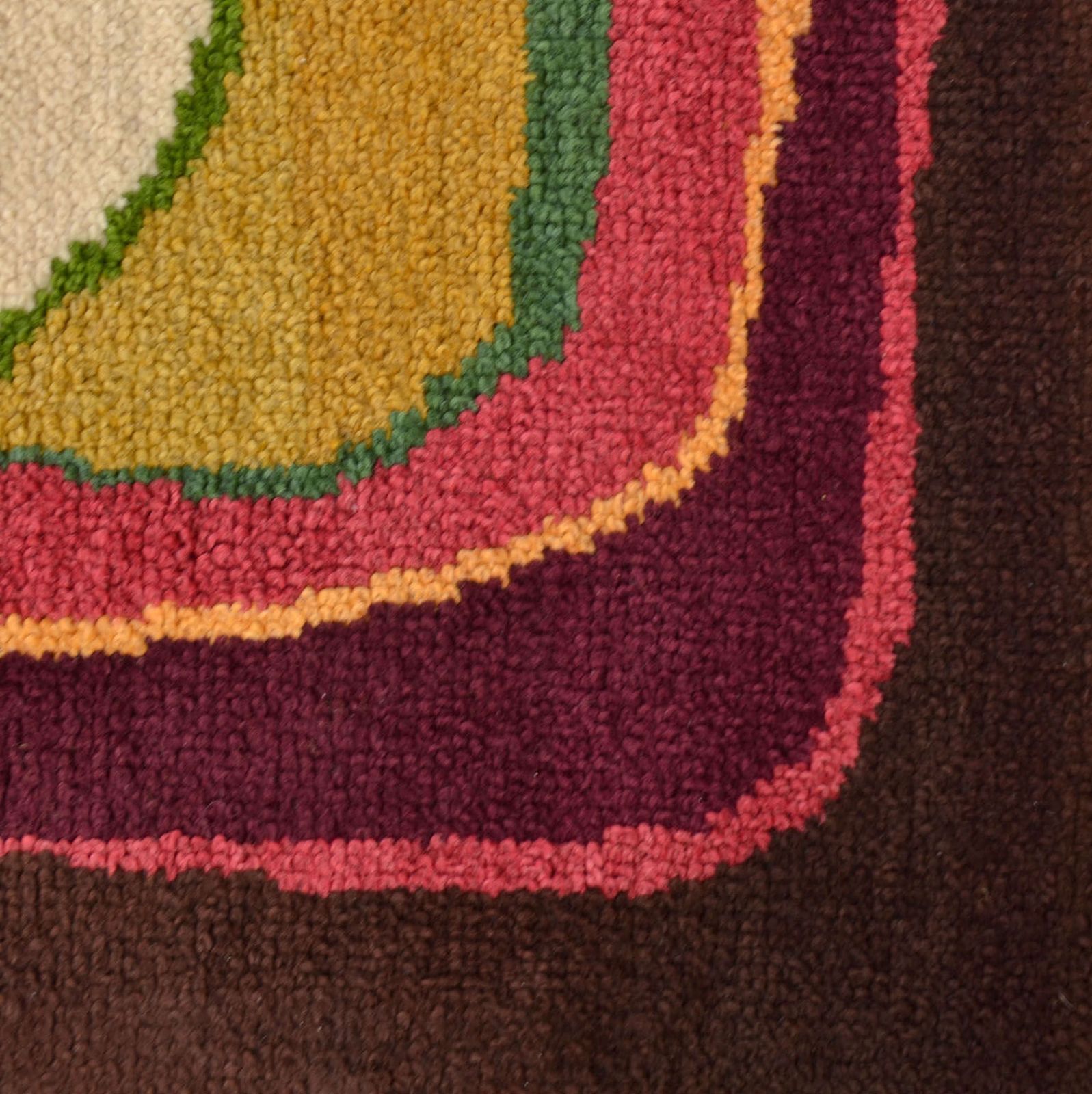 Mid Century Modern Art Rug, Hand Tufted In Wool photo Textiles