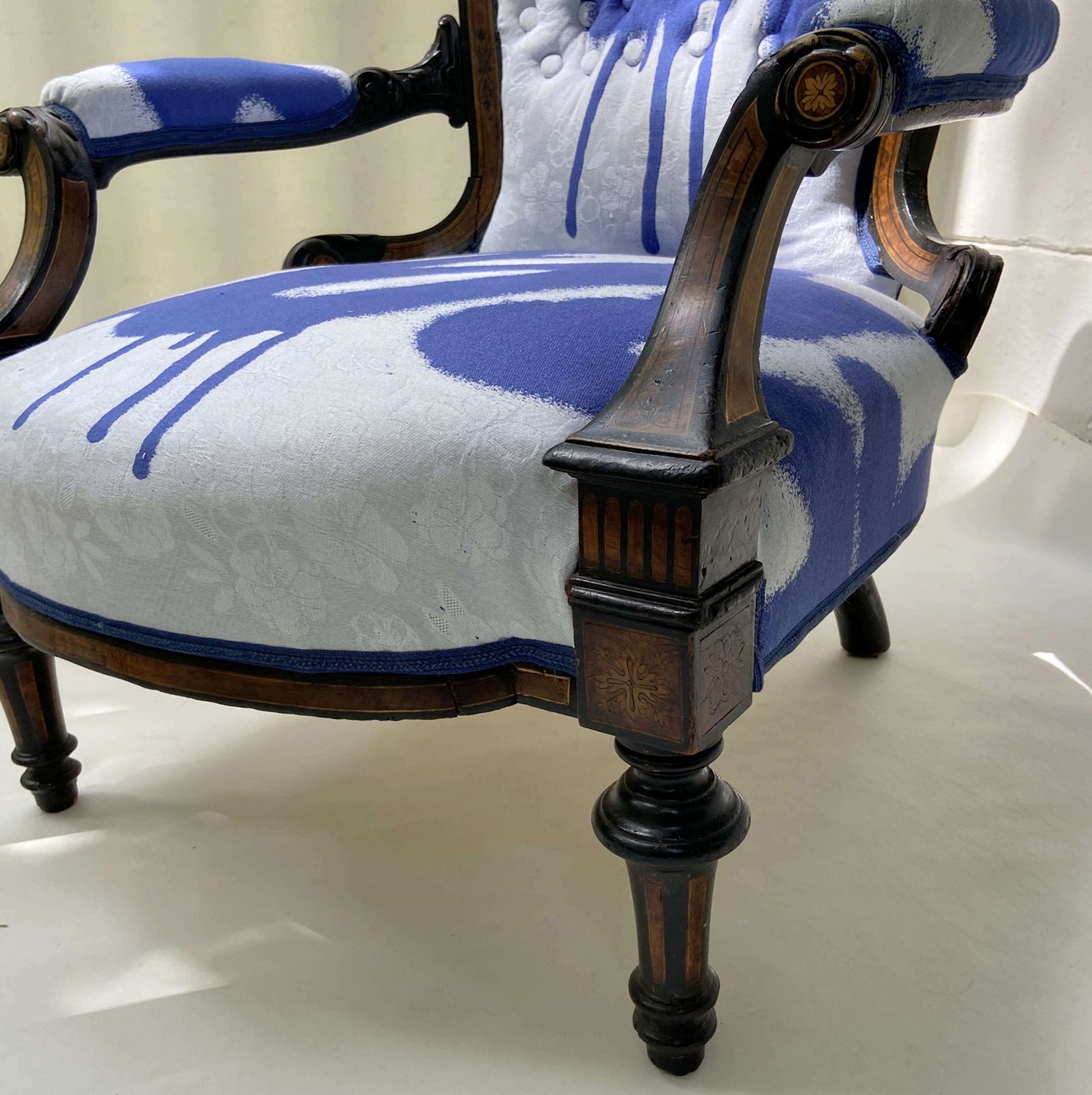 Antique Armchair Attributed To Horrix With Victor & Rolf Upholstery photo buy