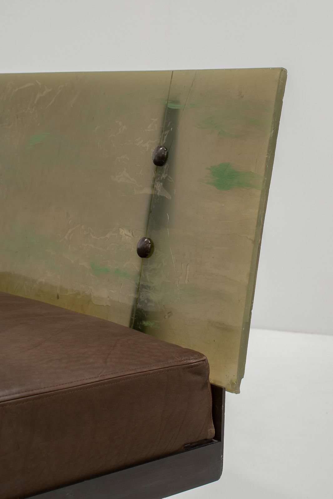 Sculptural Post Modern Steel Sofa, France 1980s photo furniture