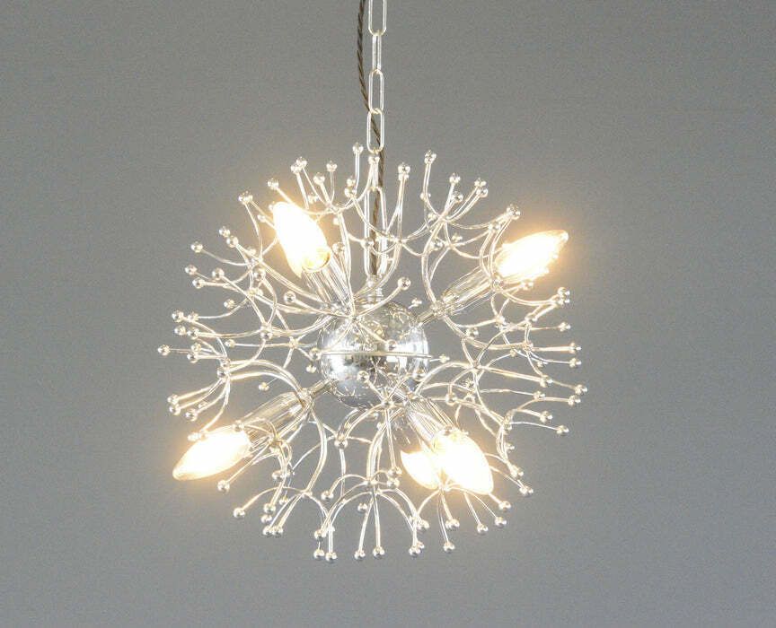 photo for sale Mid Century Sputnik Pendant Light By Sciolari Circa 1960s