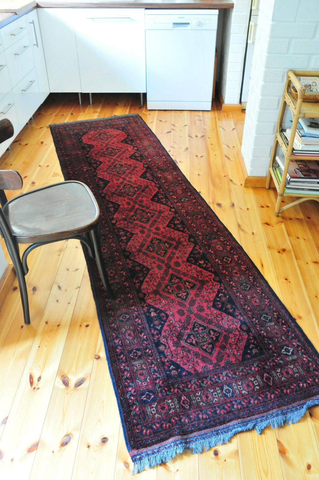3 X 9 Runner Rug Afghan Khal Mohammadi Runner Carpet, Red Runner Long Runner Tribal Runner Cas18 photo furniture