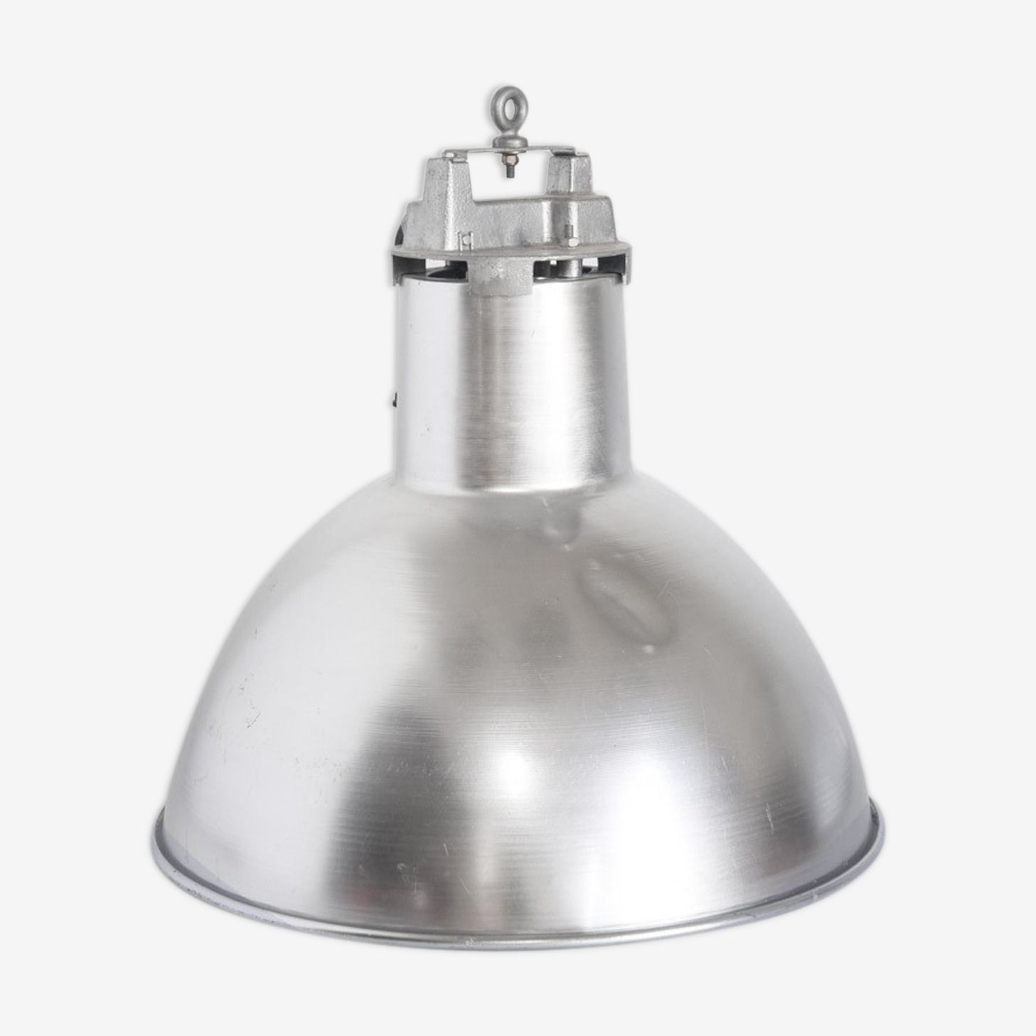Vintage Industrial Aluminum Ceiling Lamp Mazda (Philips) Holland 1980