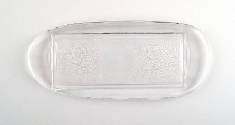 Reijmyre Glassworks, "Operakällaren", 12 Cover Plates, 12 Bread Dishes, 1980s photo Home Decor