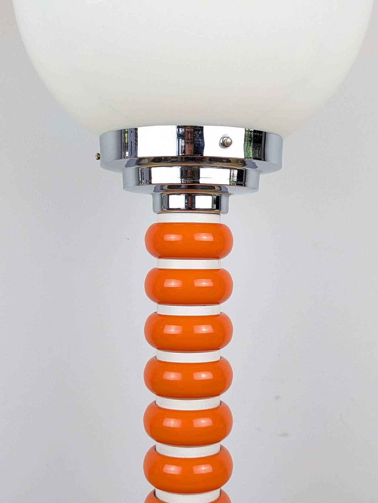 Fabulous Italian Mid Century Lamp With An Opaline Lamp Shade With An Enamel Base photo furniture