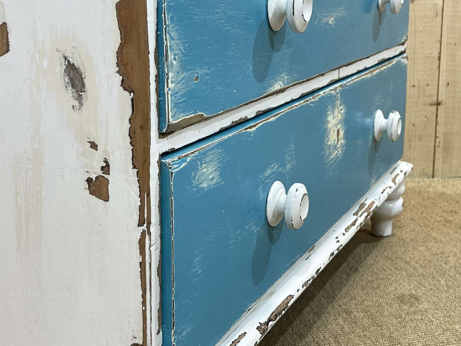 Victorian 19th Century Chest Of Drawers In Painted Fir photo 1160.0
