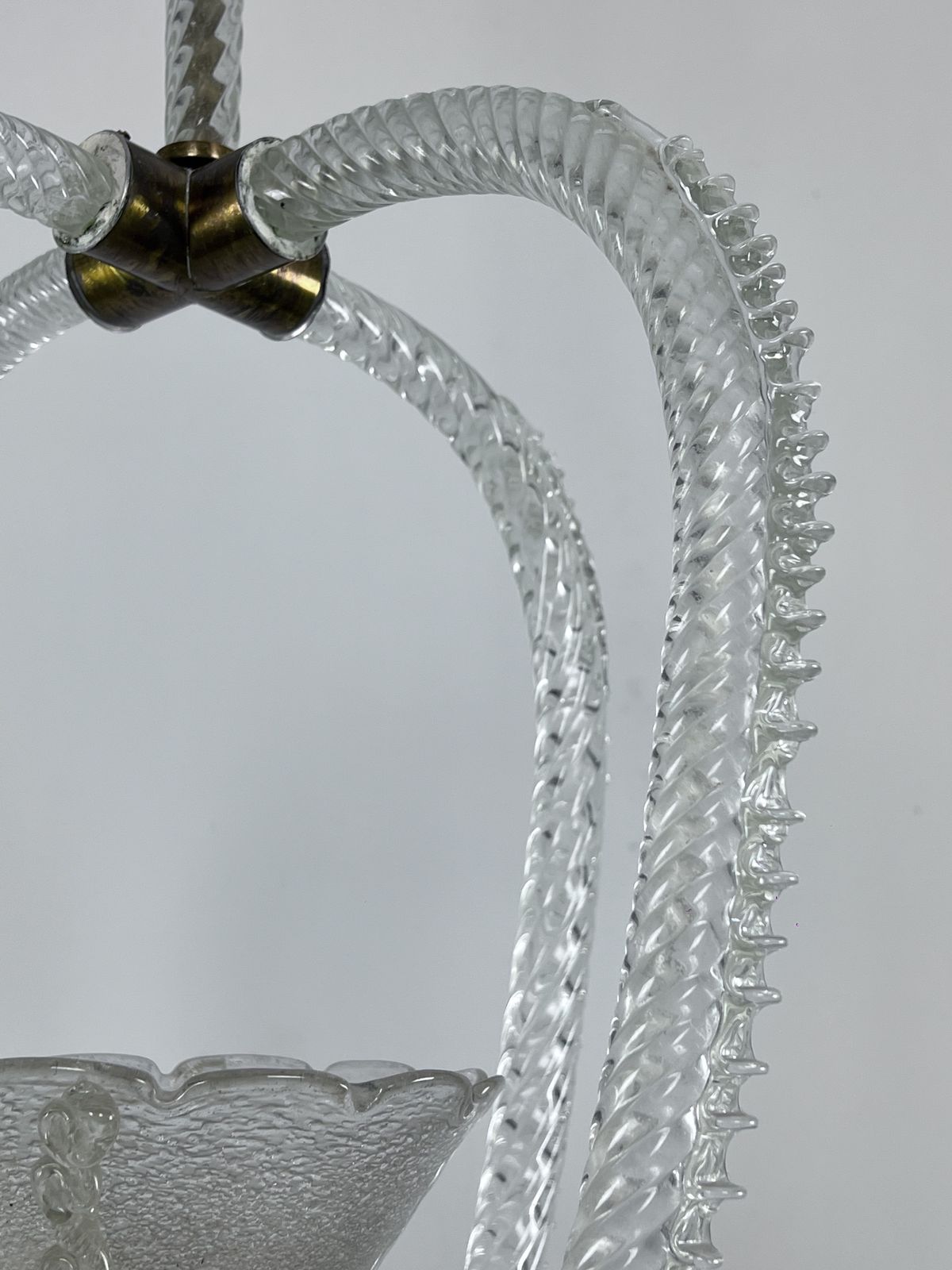1983.8 Ercole Barovier, Art Deco Murano Glass Pendant. Italy 1930s photo